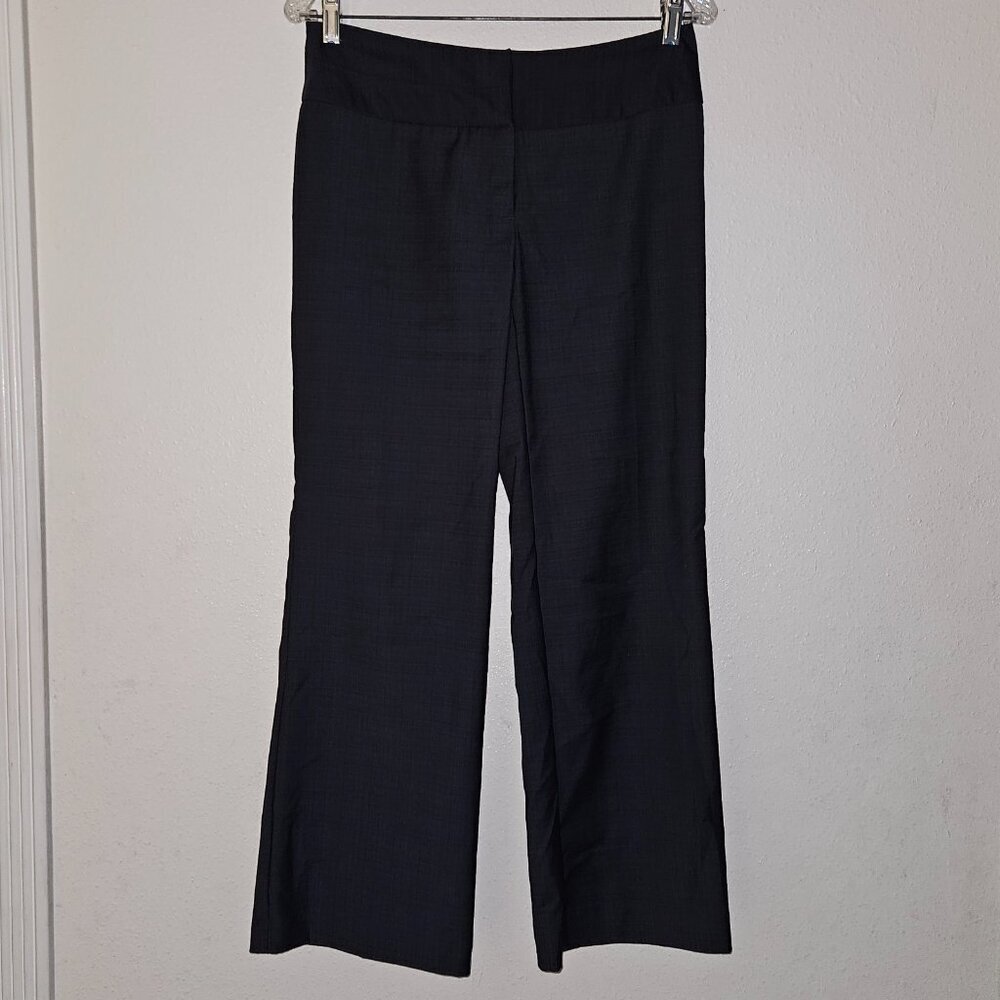 Apt 9 Charcoal Gray Plaid Women's Pants 4PS 4 Petite Cropped Career Trouser